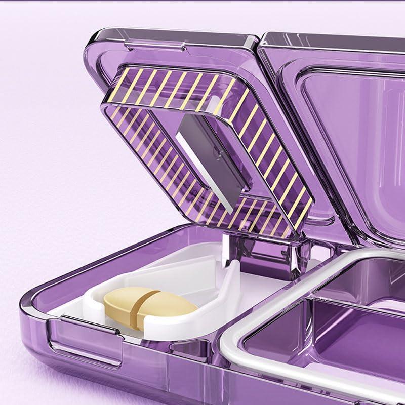 Cortador de Pastillas Portátil DUARIHA con Almacenamiento Gris