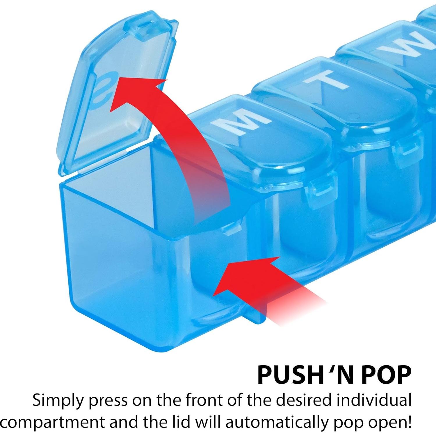 Planificador Semanal de Pastillas Ezy Dose 7 Días - Organizador Grande