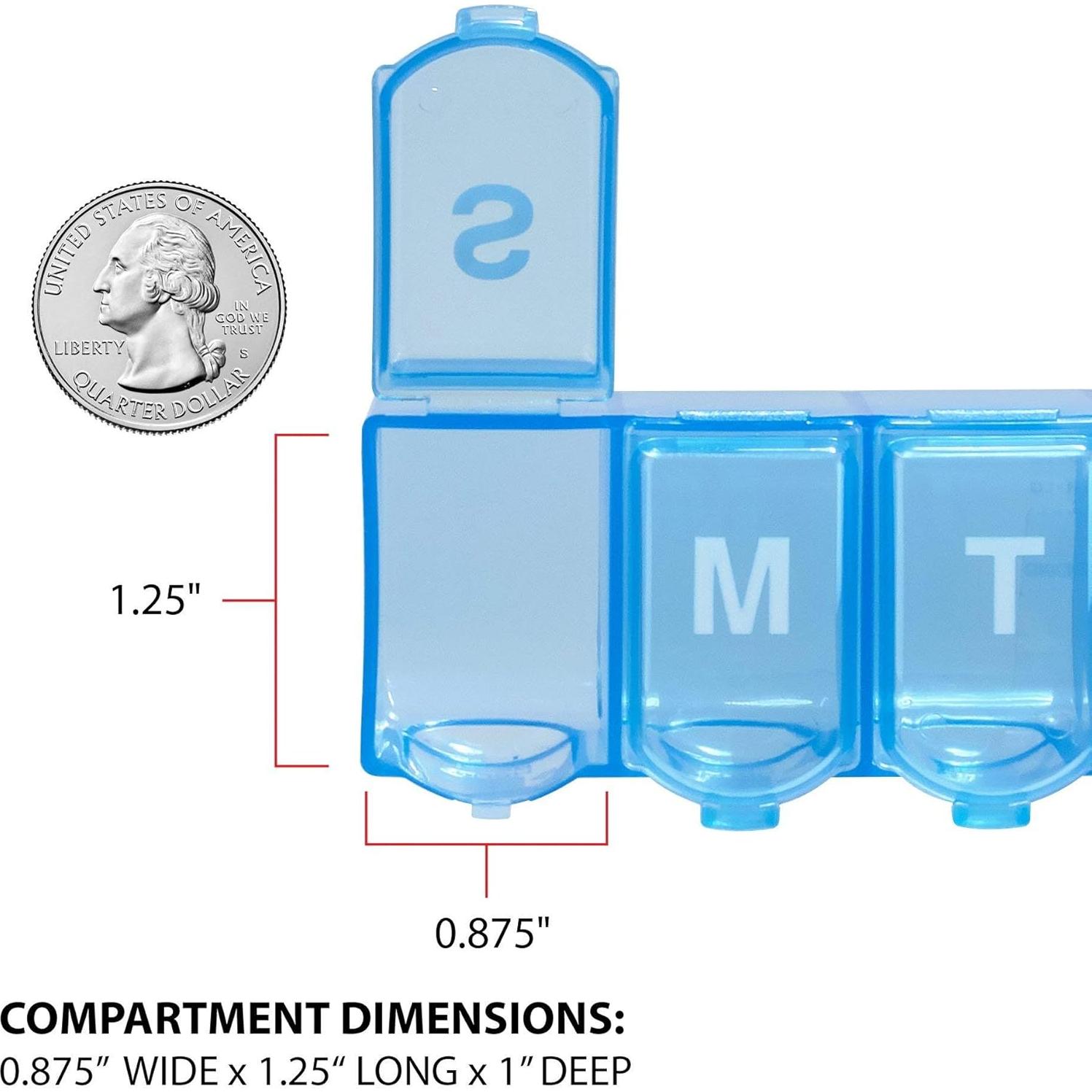 Planificador Semanal de Pastillas Ezy Dose 7 Días - Organizador Grande