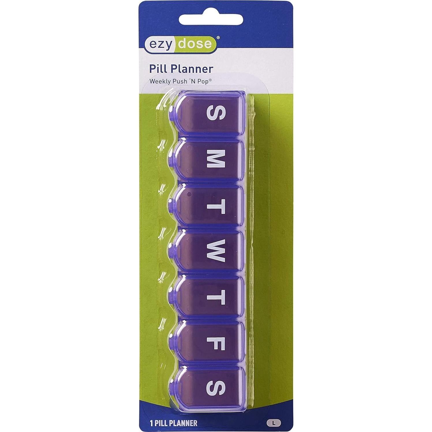 Planificador Semanal de Pastillas Ezy Dose 7 Días - Organizador Grande