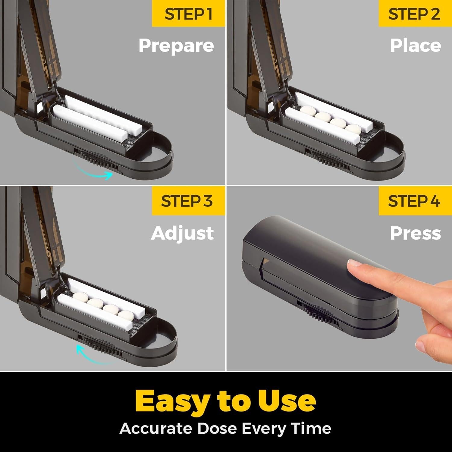 Cortador de Pastillas MEDca - Multiuso, Acero Inoxidable, 1.52 cm