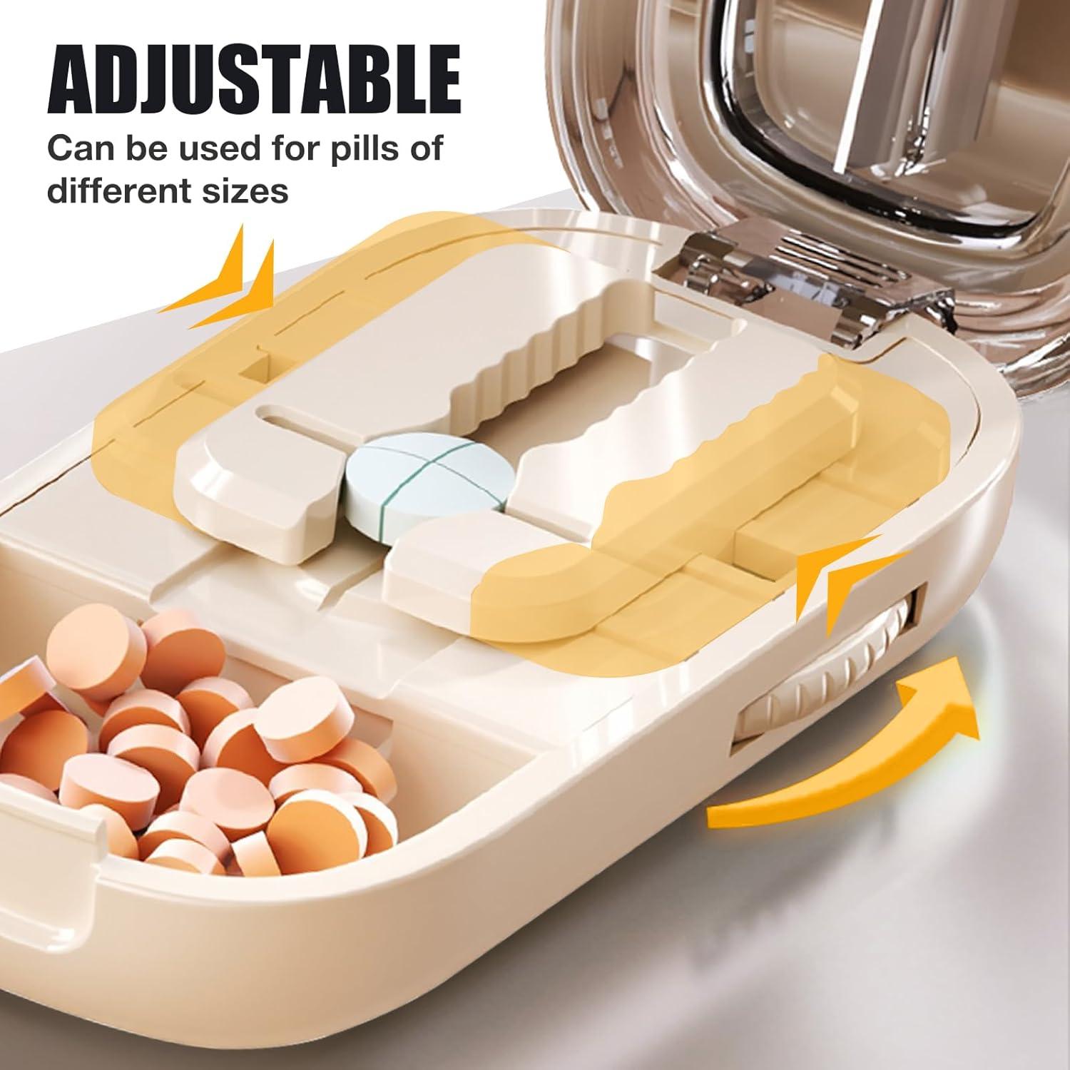 Cortador de Pastillas Portátil Woyuosn - Ajustable, Acero Inoxidable