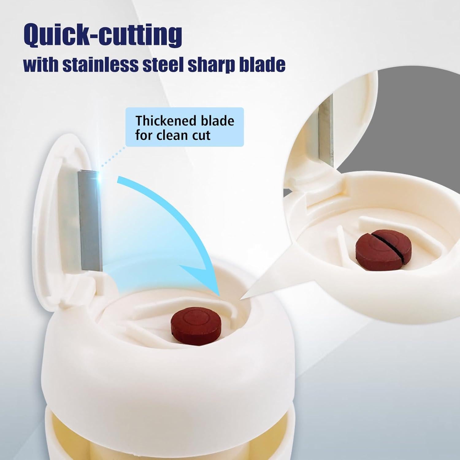 Cortador de Pastillas 2 en 1 Rovella, Portátil y Preciso