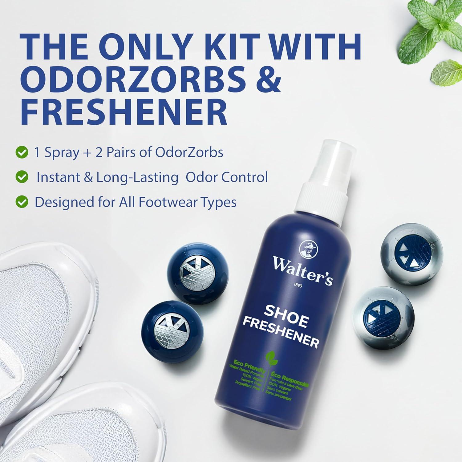 Kit Desodorante para Zapatos Walter - Spray 118 ml + 2 Bolas