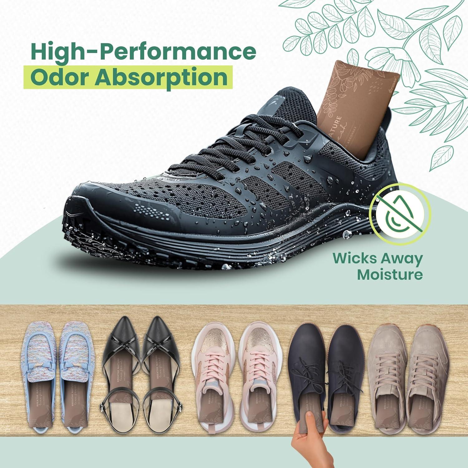 Insertos Desodorantes para Zapatos Roonin - Carbón Activado - Paquete de 2