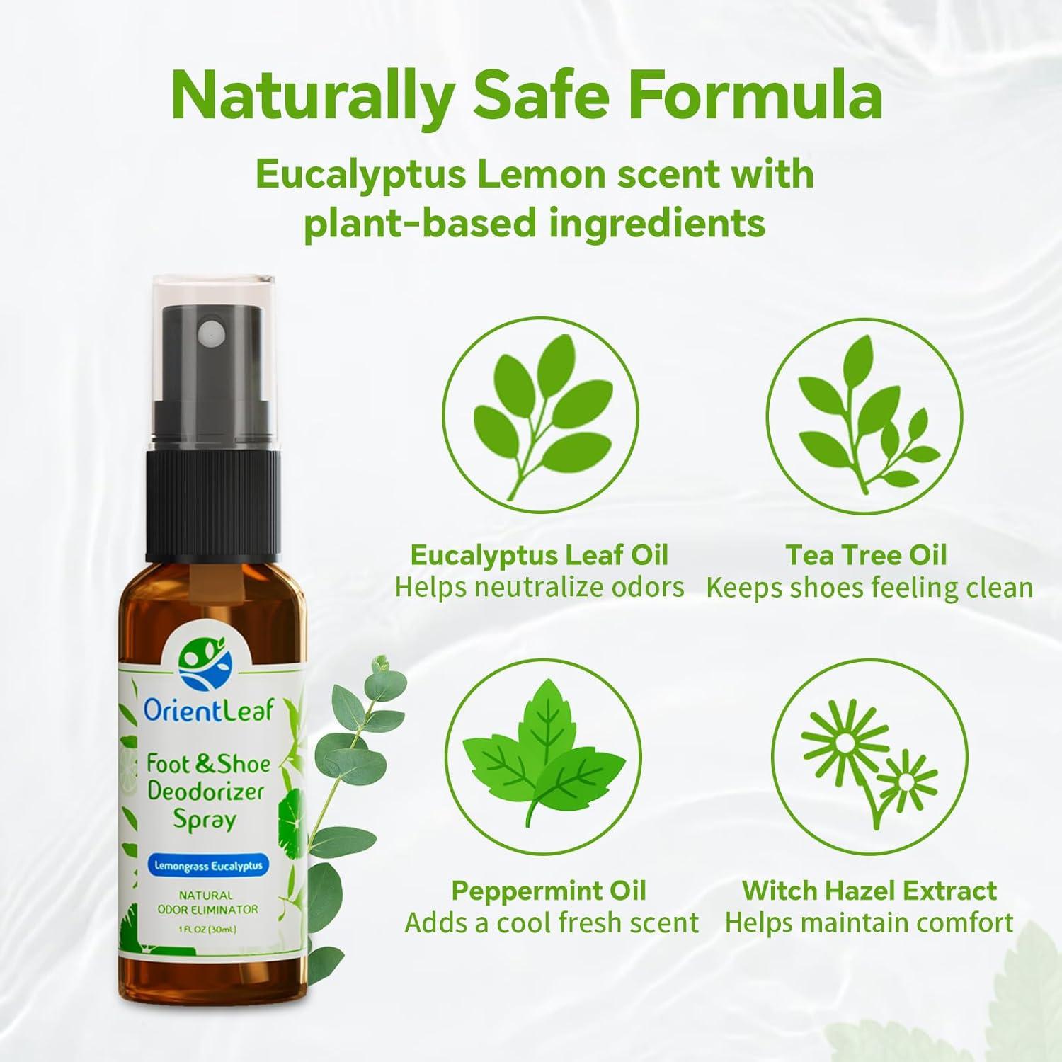 Desodorante para Zapatos ORIENTLEAF 118 ml Eucalipto y Limón