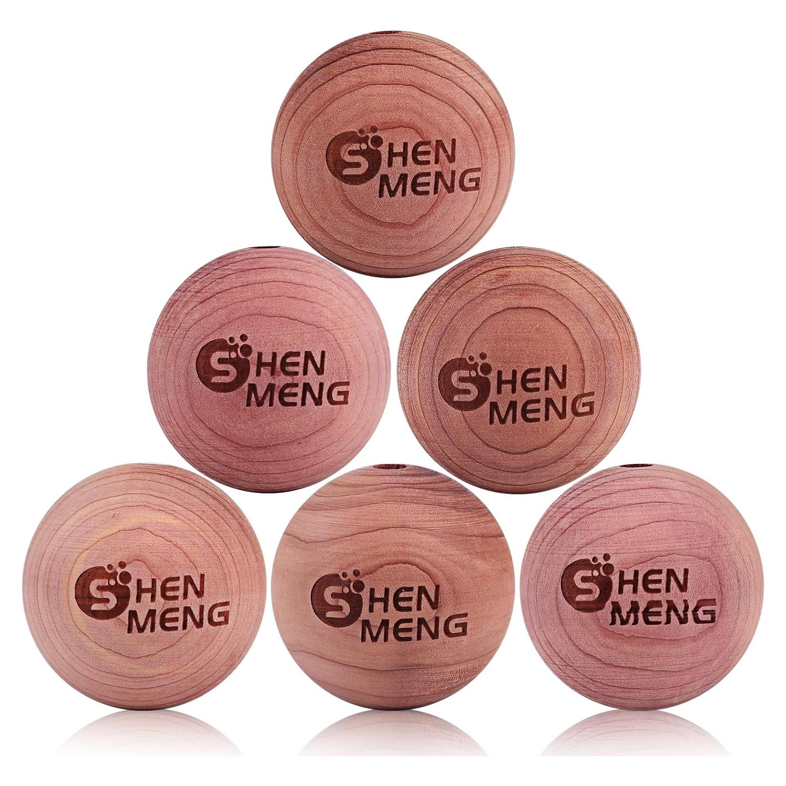 Bolas Desodorantes de Cedro Rojo para Zapatos - 6 Piezas