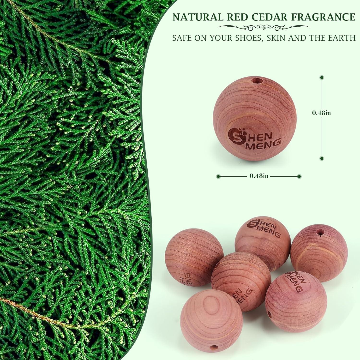 Bolas Desodorantes de Cedro Rojo para Zapatos - 6 Piezas