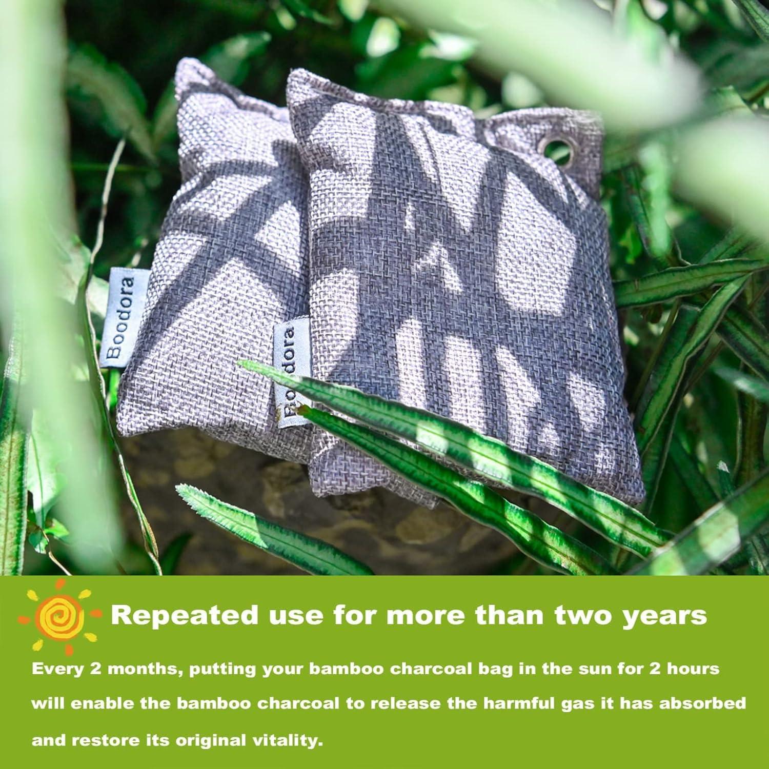 Paquete de 15 Bolsas de Carbón de Bambú Purificadoras 12.7x10.2cm
