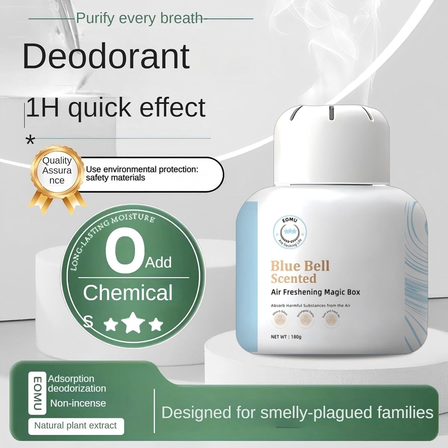 Juego Eliminador de Olores TRSITM - 2 Desodorantes Naturales 180g