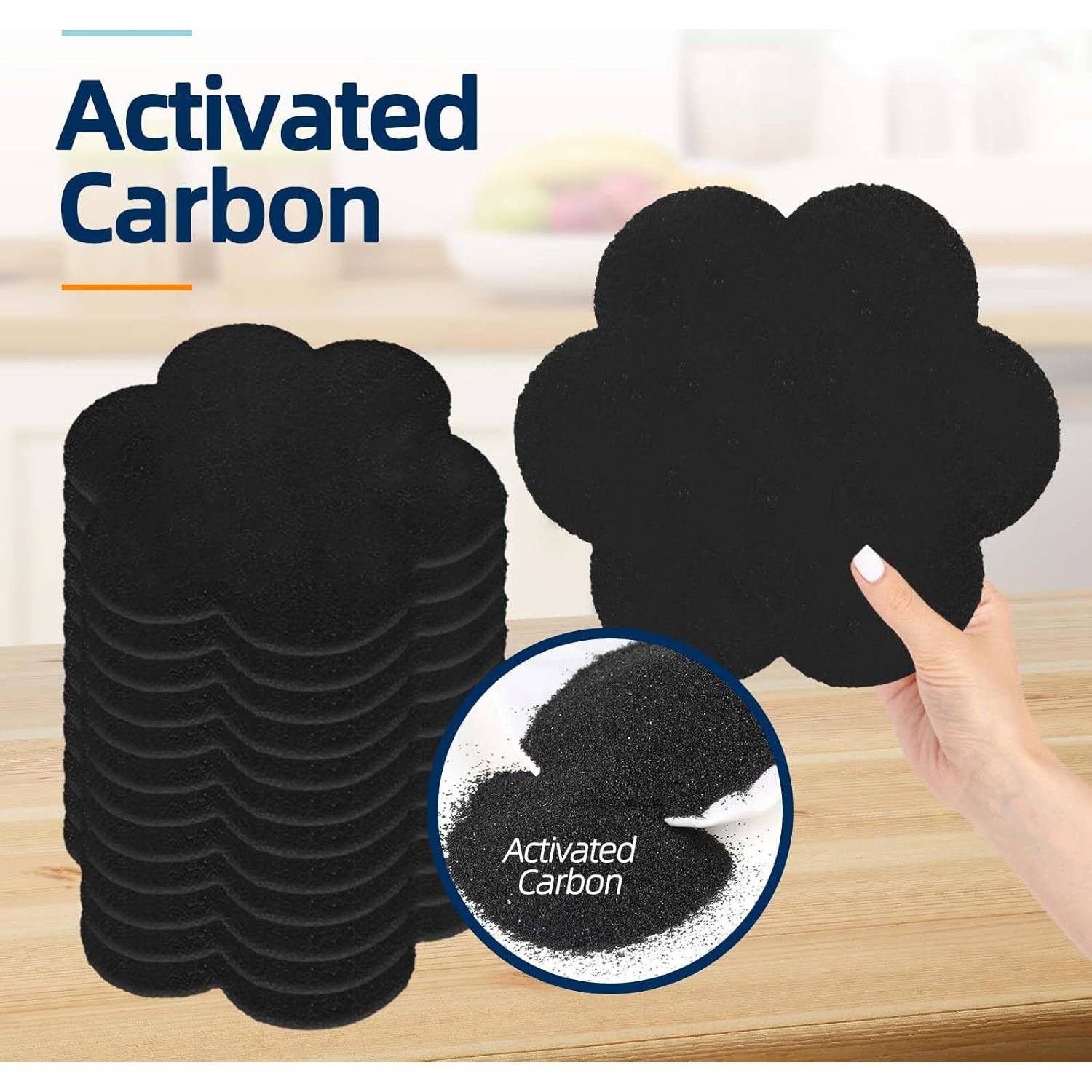 Filtros Desodorantes de Carbón Activado Techypro - 12 Reemplazos