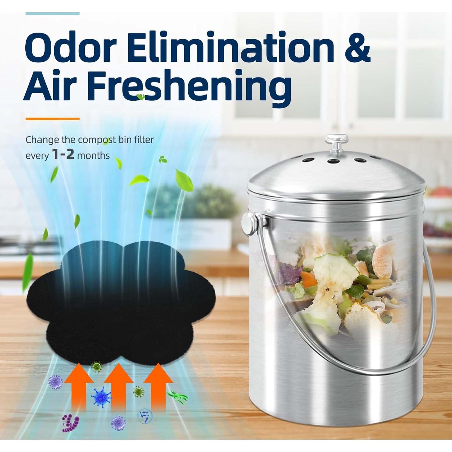 Filtros Desodorantes de Carbón Activado Techypro - 12 Reemplazos