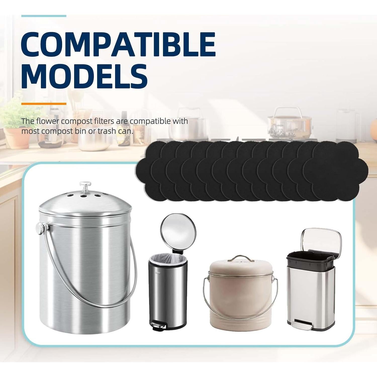 Filtros Desodorantes de Carbón Activado Techypro - 12 Reemplazos