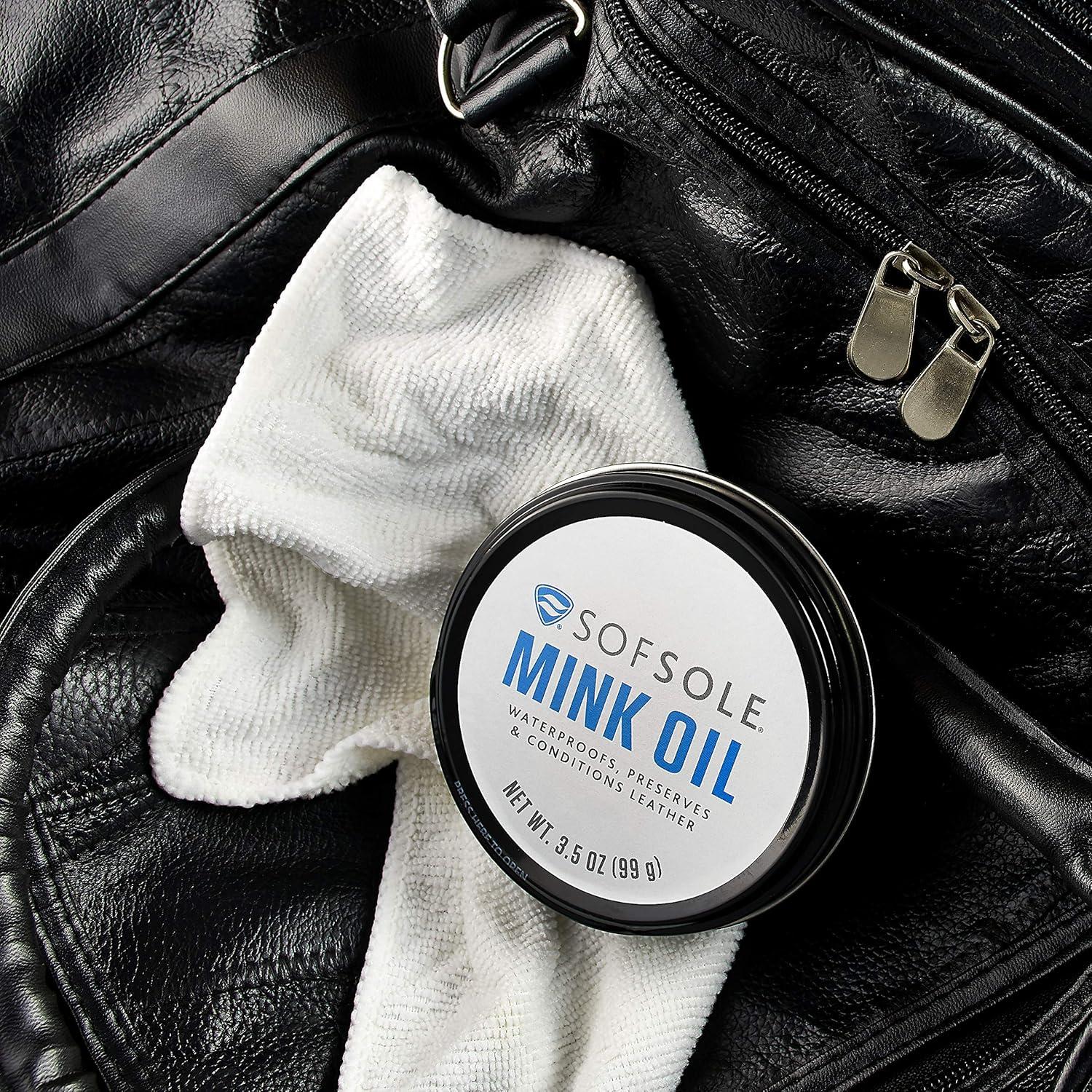 Aceite de Visón Sof Sole 3 Latas 99g Acondicionador Cuero