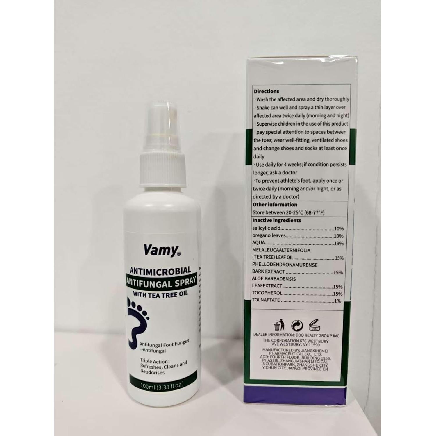 Desodorante Natural para Pies y Zapatos JIANGXI - Spray Antibacteriano 120g