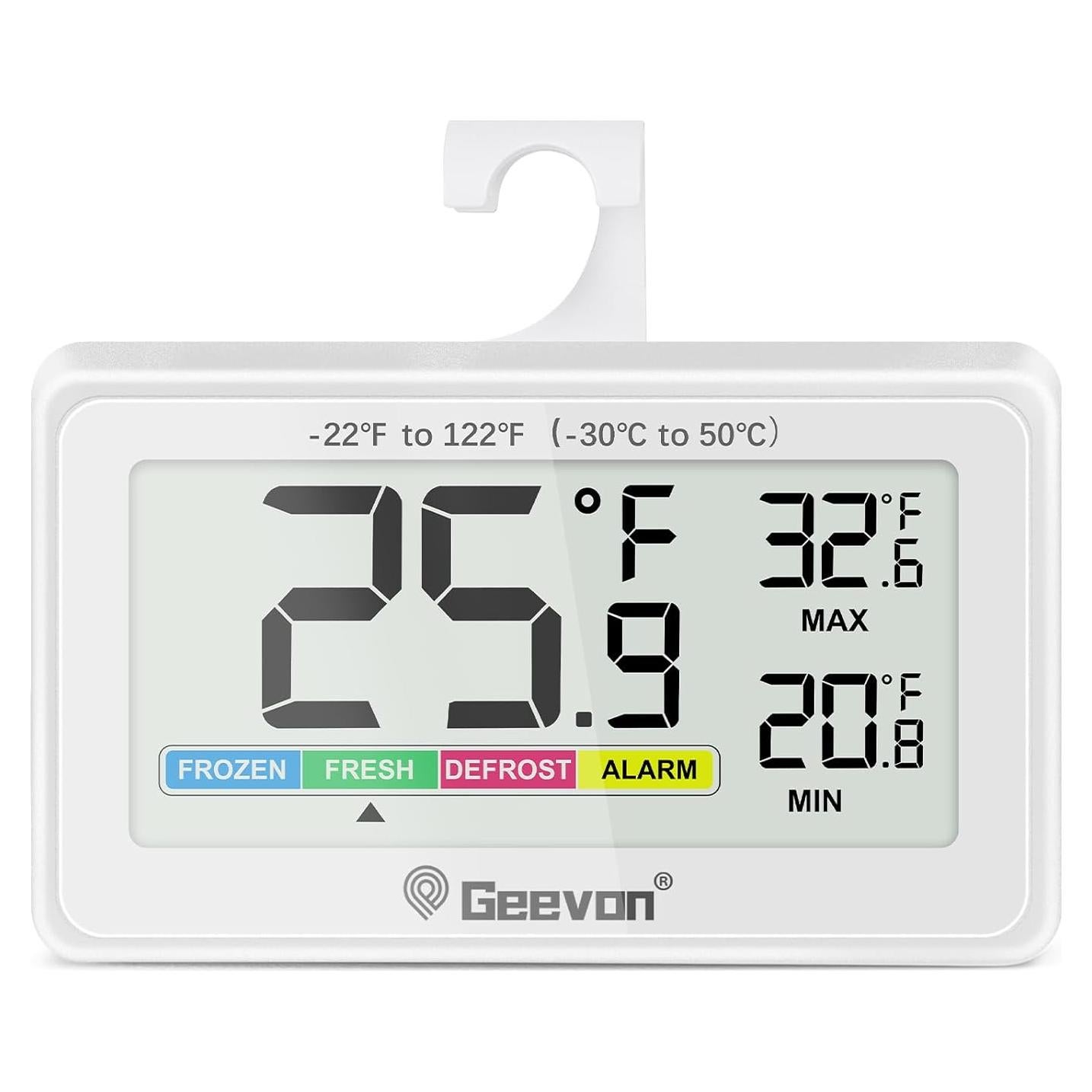 Termómetro Digital Geevon para Refrigerador IP65 Pantalla LCD