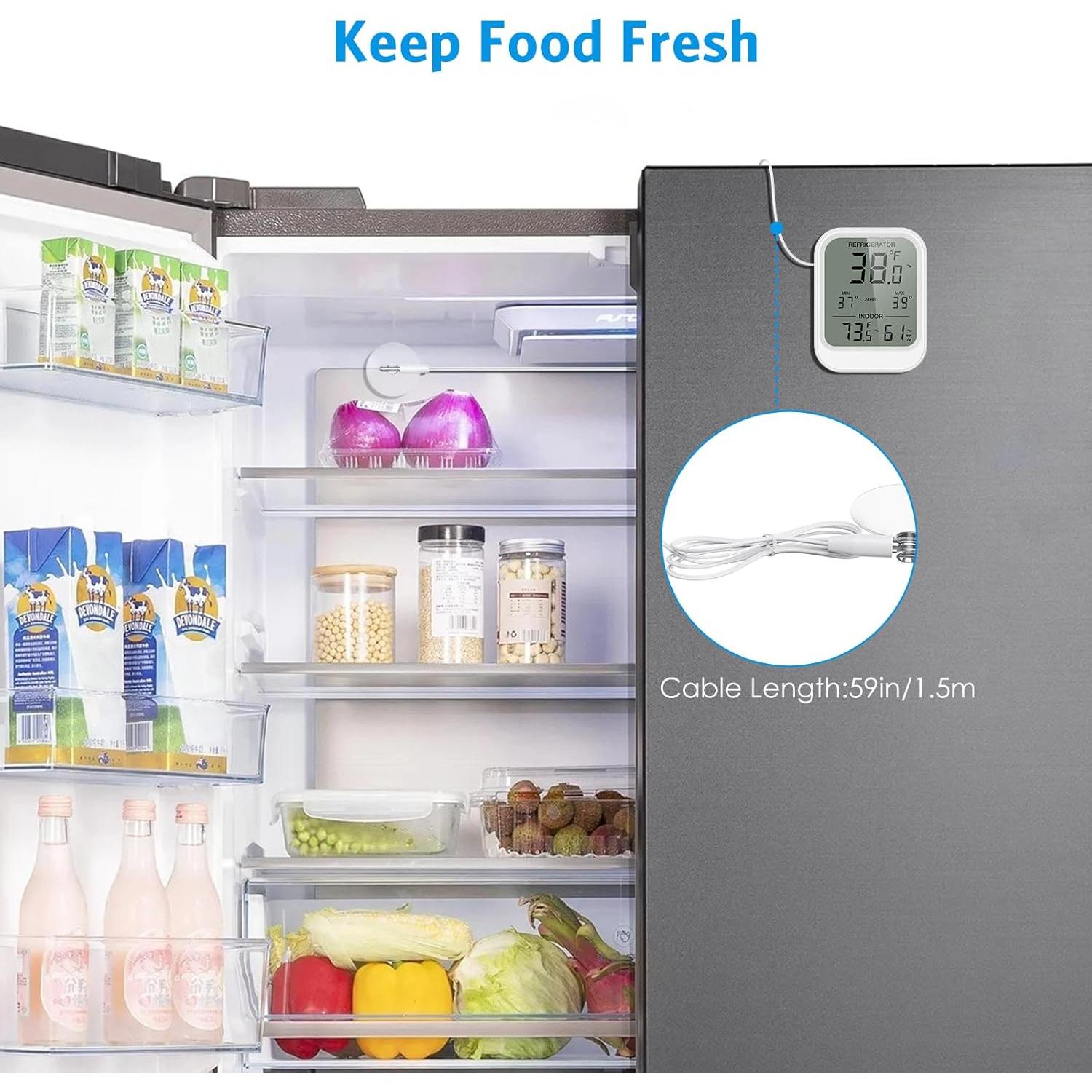 Termómetro Digital AMIR para Refrigerador con Sonda Externa