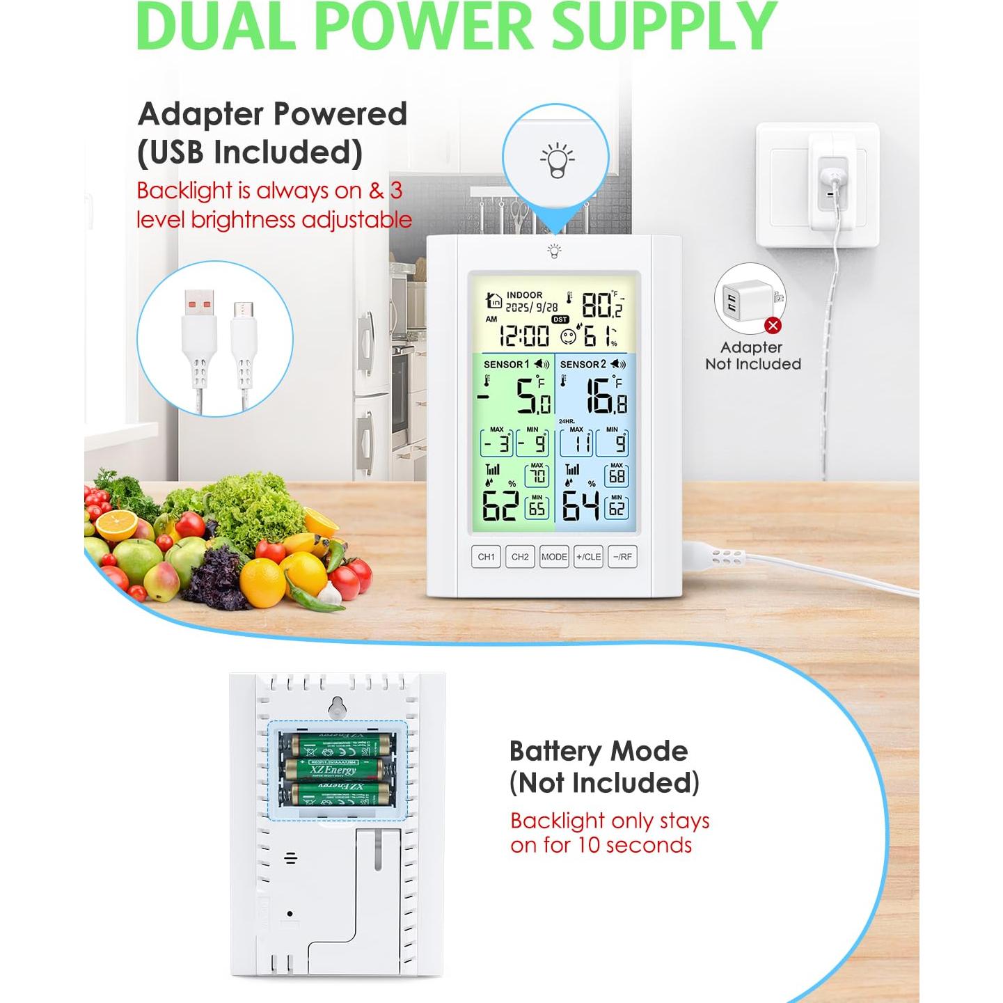 Termómetro Digital Inalámbrico Temracha para Congelador 340g