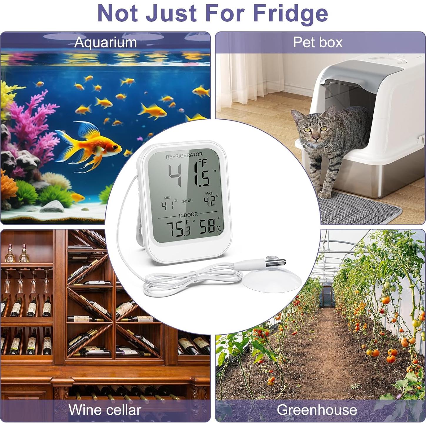 Termómetro Digital de Refrigerador JXTZ con Sonda 1.5m