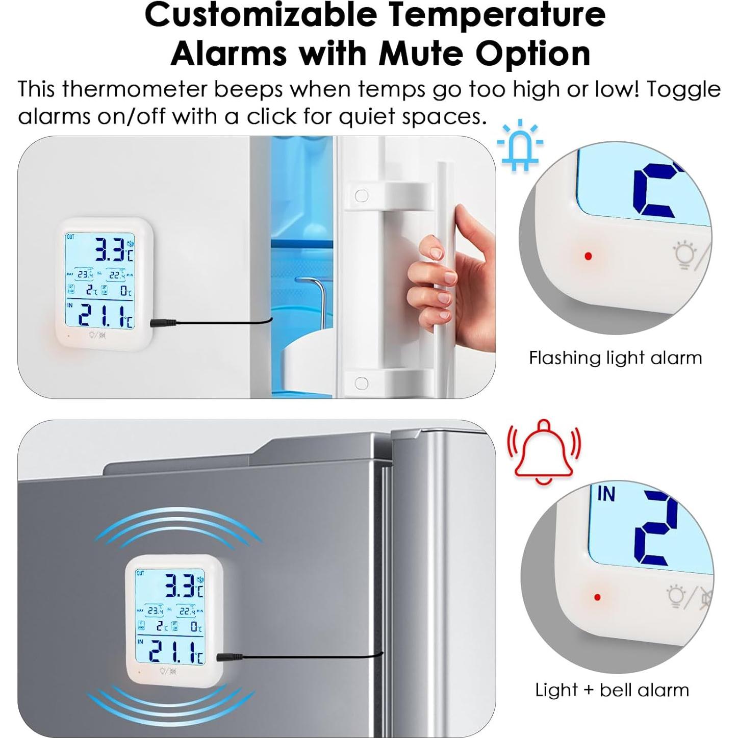 Termómetro Digital LXSZRPH para Refrigerador y Congelador