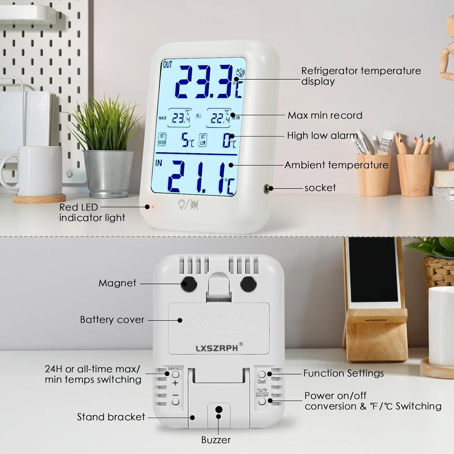 Termómetro Digital LXSZRPH para Refrigerador y Congelador