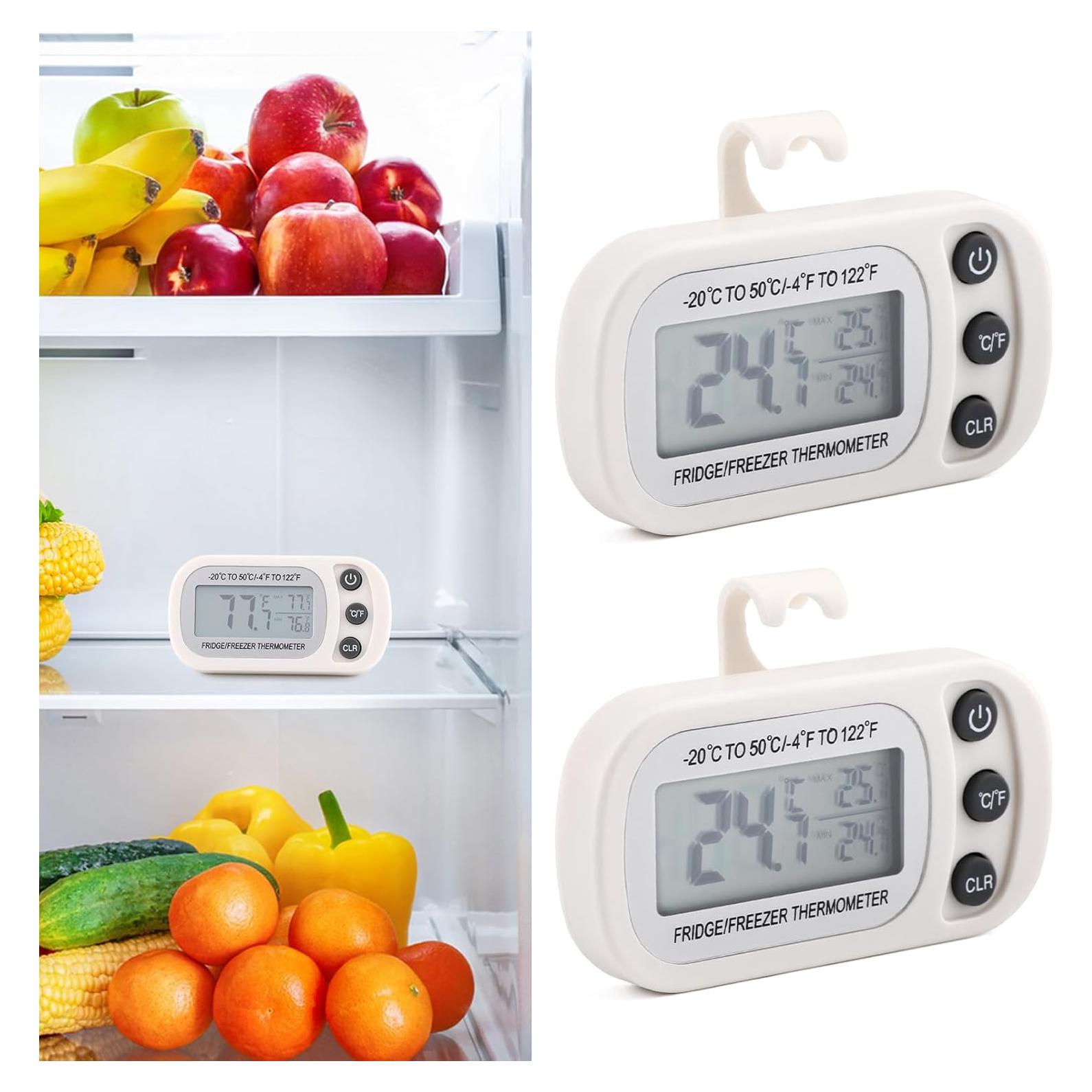 Termómetro Digital Impermeable Restynic - 2 Paquetes, -20°C a 50°C