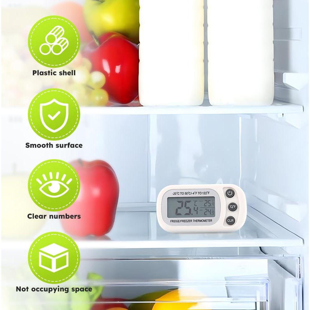 Termómetro Digital Impermeable Restynic - 2 Paquetes, -20°C a 50°C