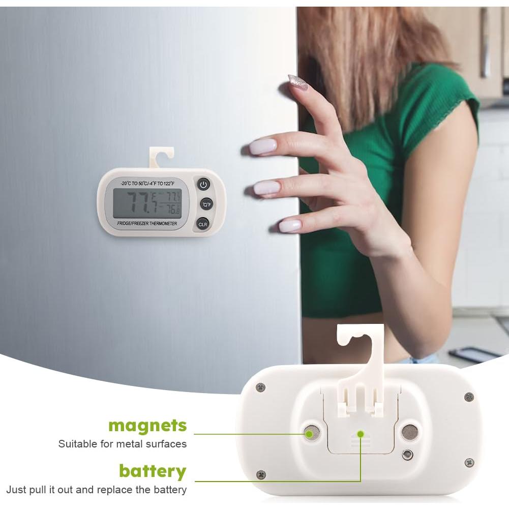 Termómetro Digital Impermeable Restynic - 2 Paquetes, -20°C a 50°C