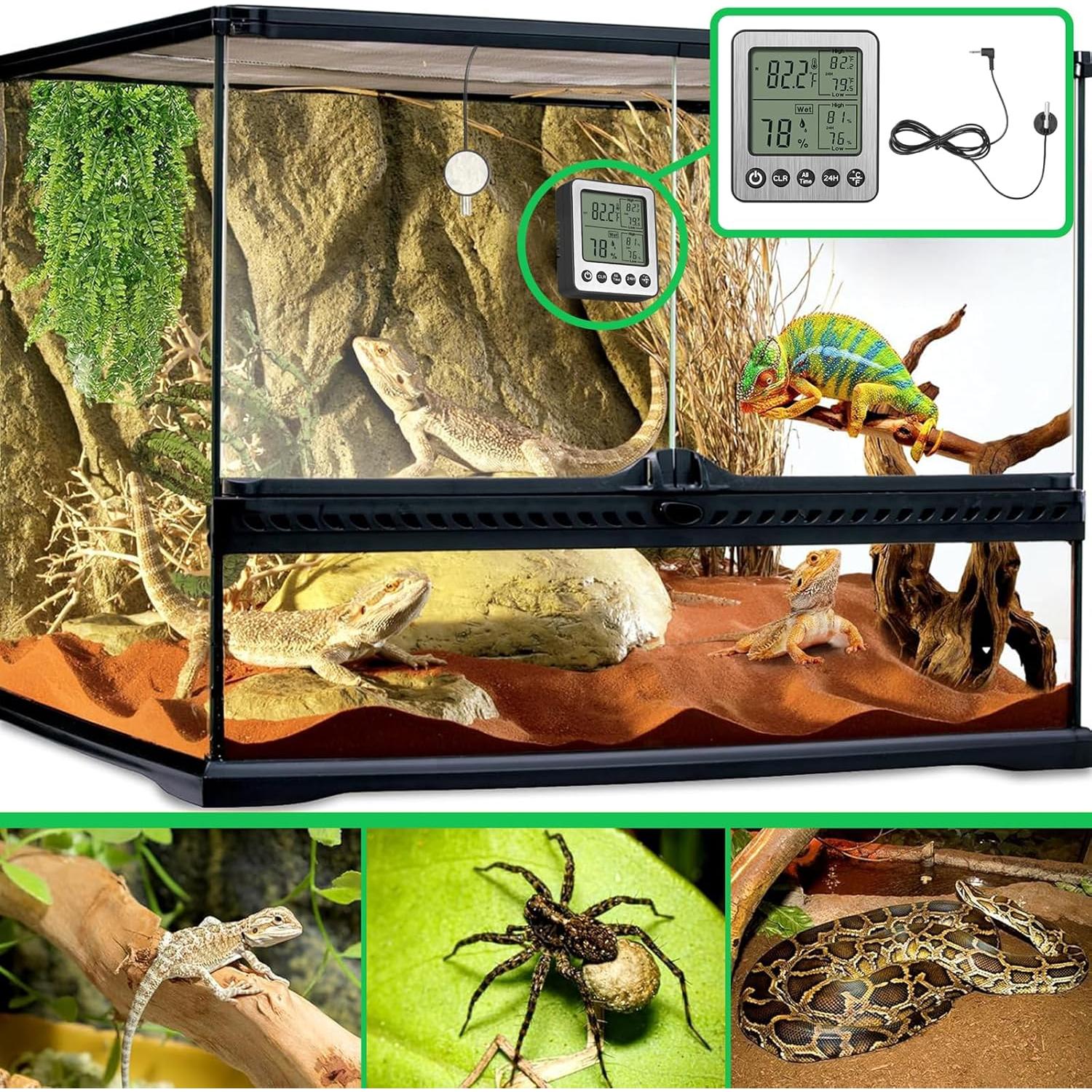 Termómetro Digital de Refrigerador Vlejeari ZZ20 2 PCS con Sensor Extra