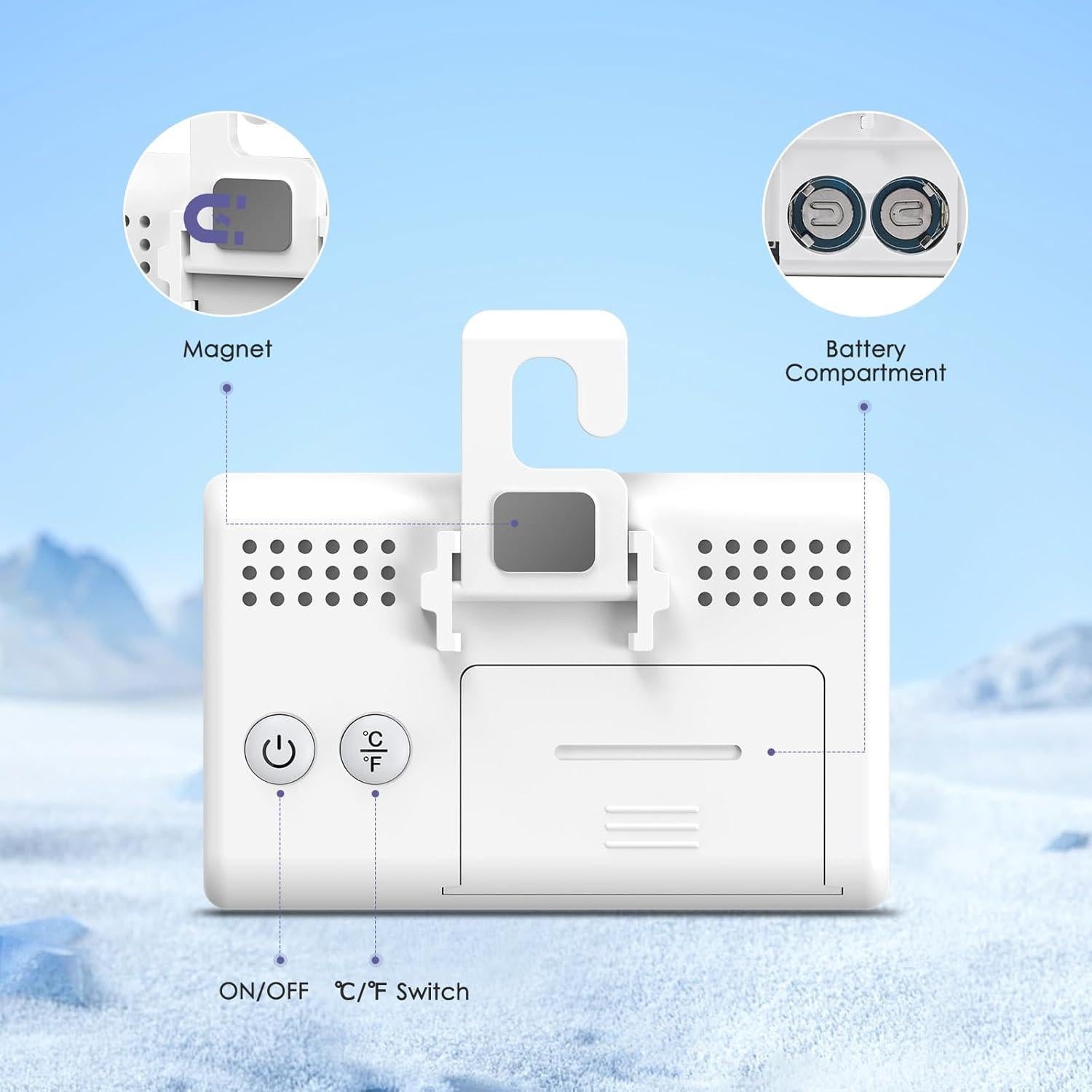 Termómetro Digital de Congelador JXTZ - Paquete de 2