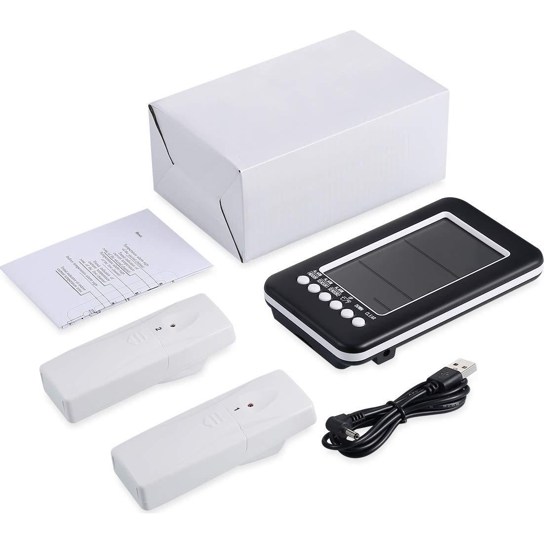 Termómetro Digital Inalámbrico KeeKit con 2 Sensores y Alarma