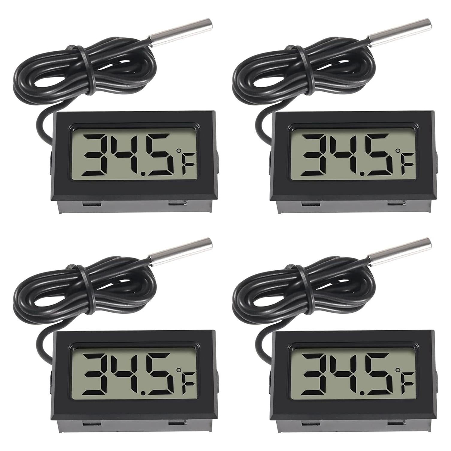 Termómetro Digital LCD AOICRIE 4pcs para Refrigerador -50°C a 70°C