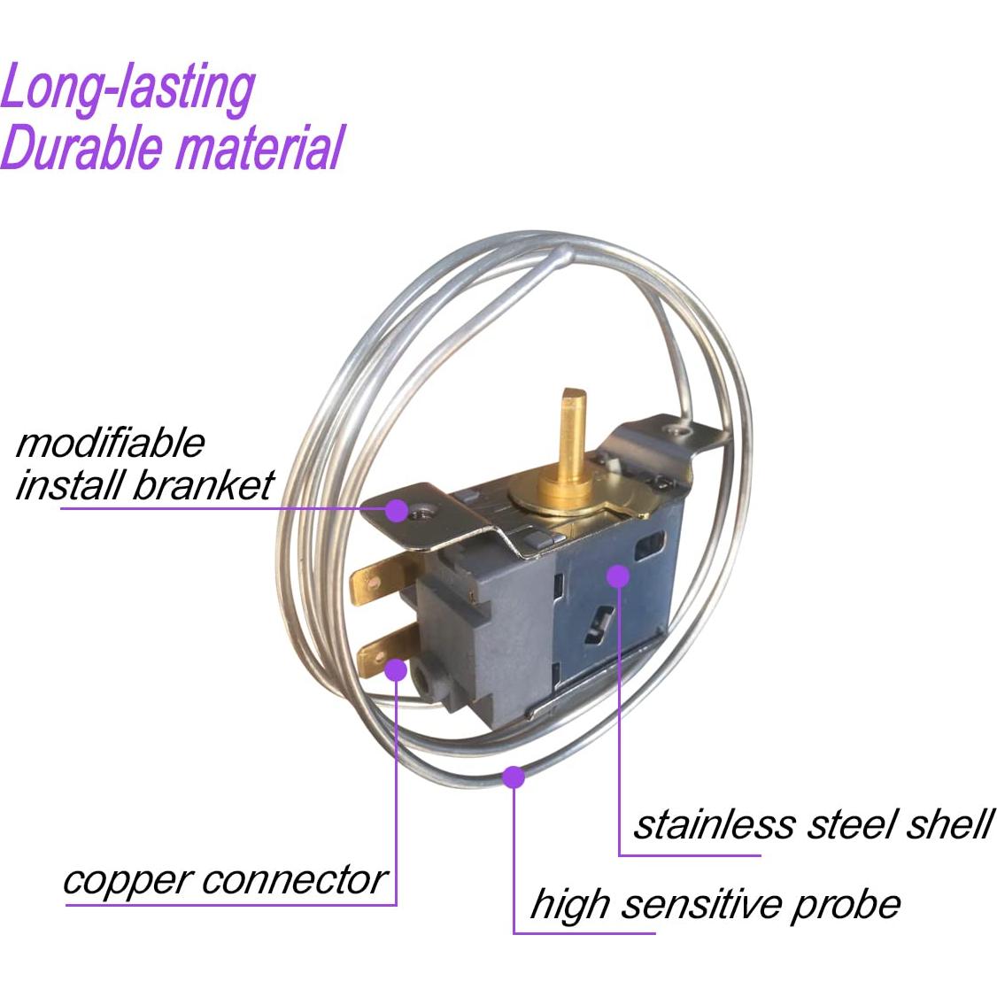 Termostato Universal Shyly WPF-20 para Refrigerador -20°C a -3°C