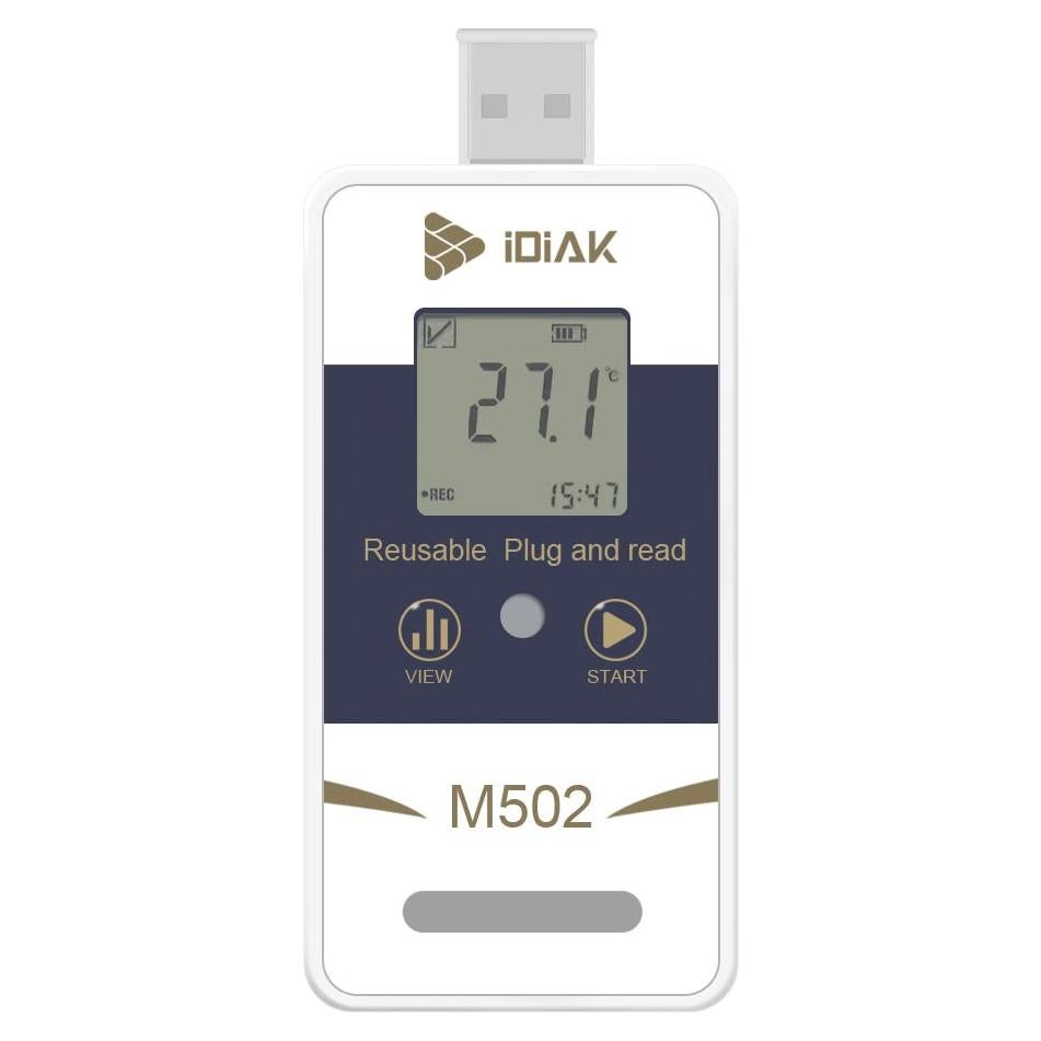 Registrador de Datos de Temperatura IDIAK M502 USB 14400 Puntos