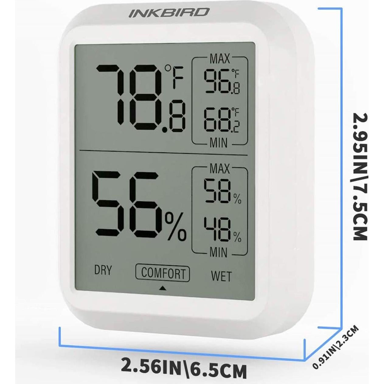 Termómetro Digital Inkbird ITH-20 con Higrómetro Interior