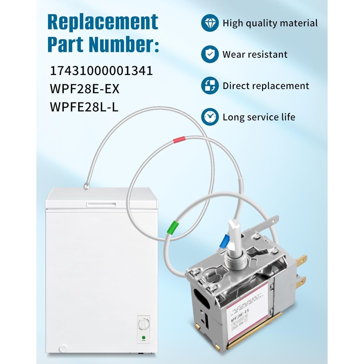 Termostato de Control de Temperatura Sfgallop para Refrigerador