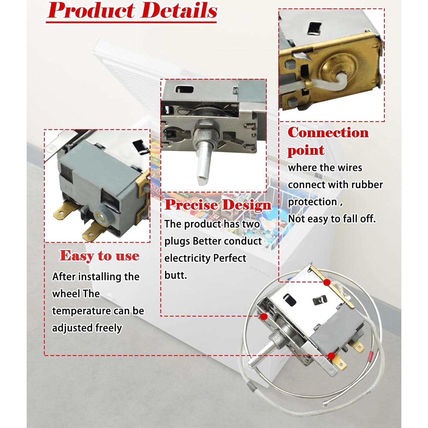 Termostato Universal AWTURBO WPF28E-EX para Congelador Horizontal