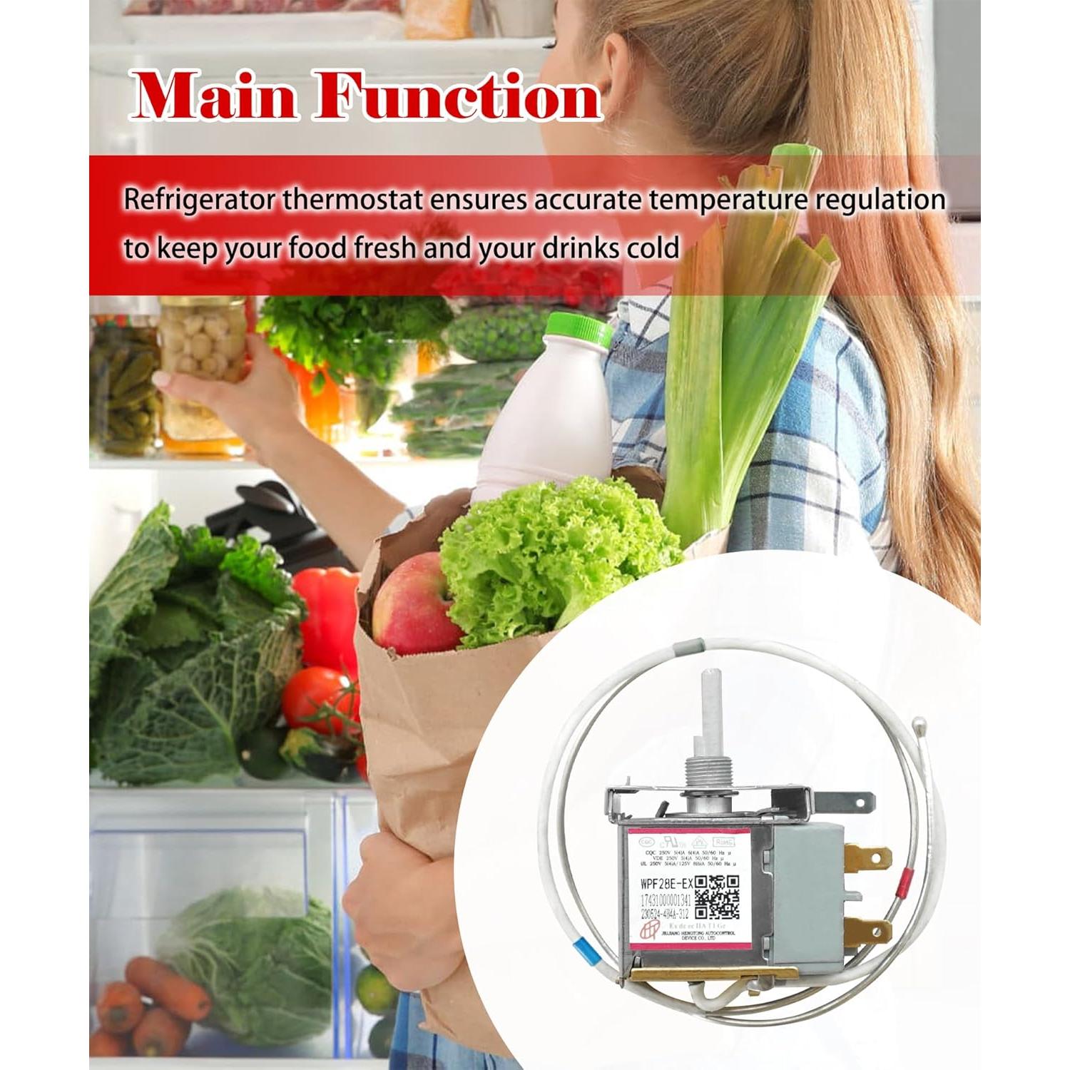 Termostato Universal AWTURBO WPF28E-EX para Congelador Horizontal