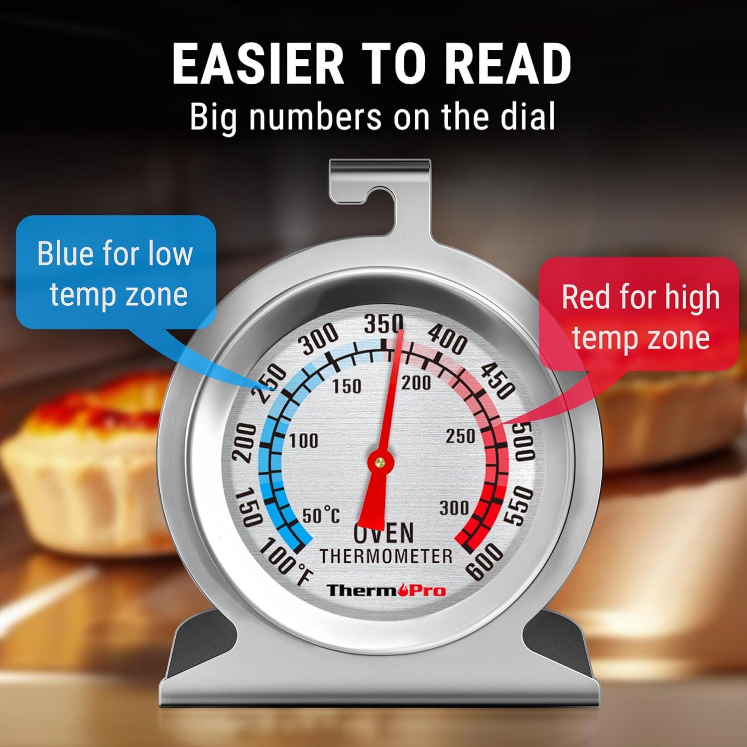 Termómetro de horno ThermoPro 2-Pack acero inoxidable 50-300°C