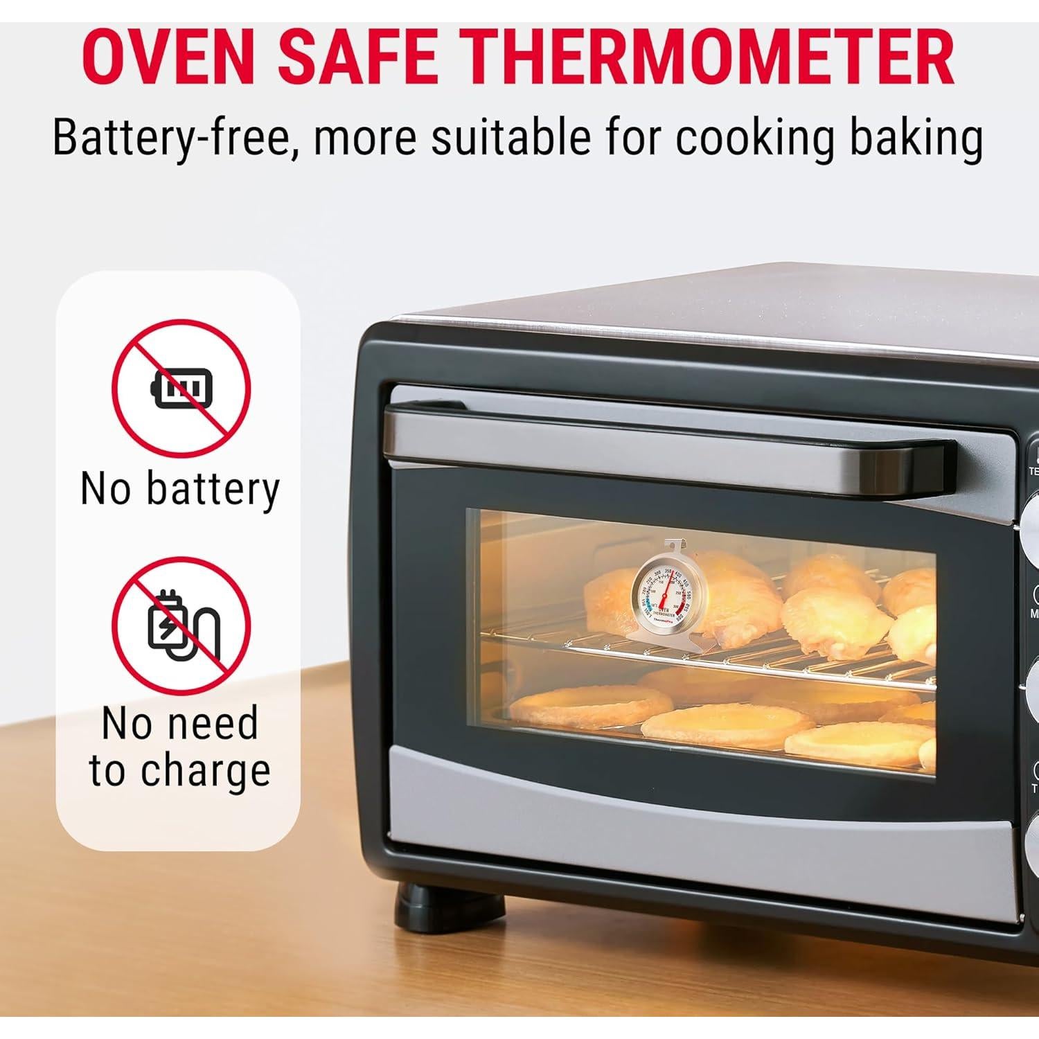 Termómetro de horno ThermoPro 2-Pack acero inoxidable 50-300°C