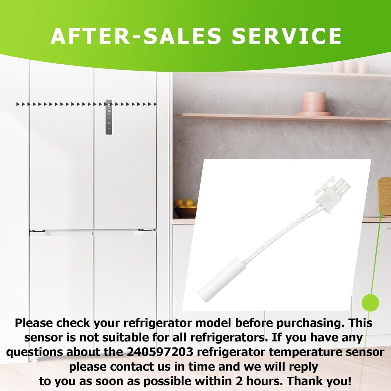 Sensor de Temperatura Refrigerador Frigidaire 240597203 8.9cm