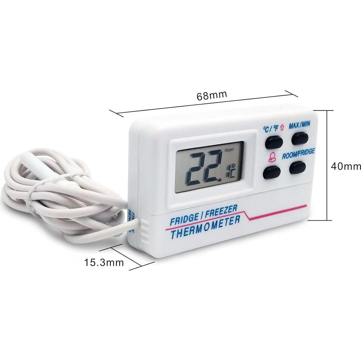 Termómetro Digital Mini Cherjoury para Refrigerador -50 a 70°C