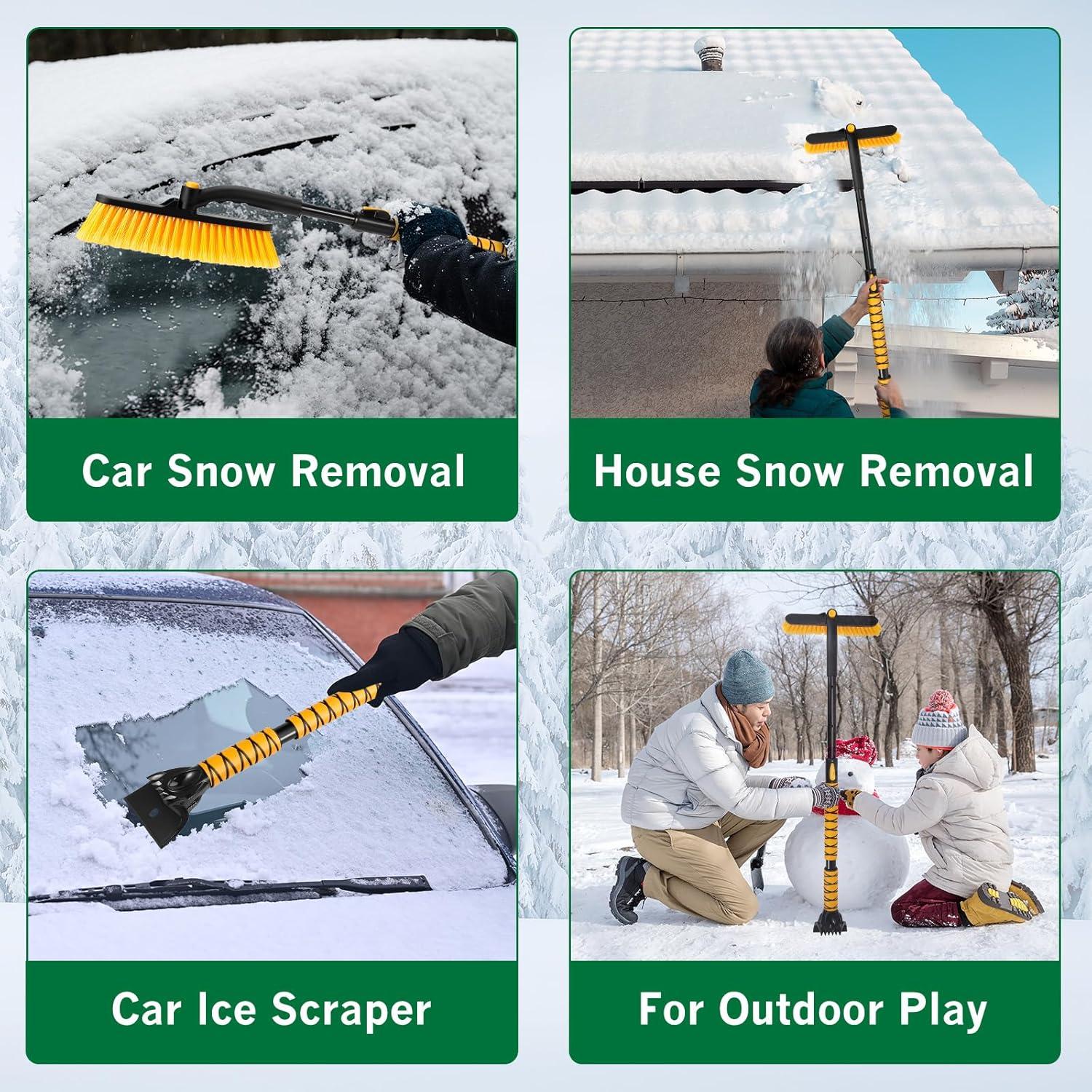 Raspador de Hielo y Cepillo de Nieve 112 cm aolopw SF-X92