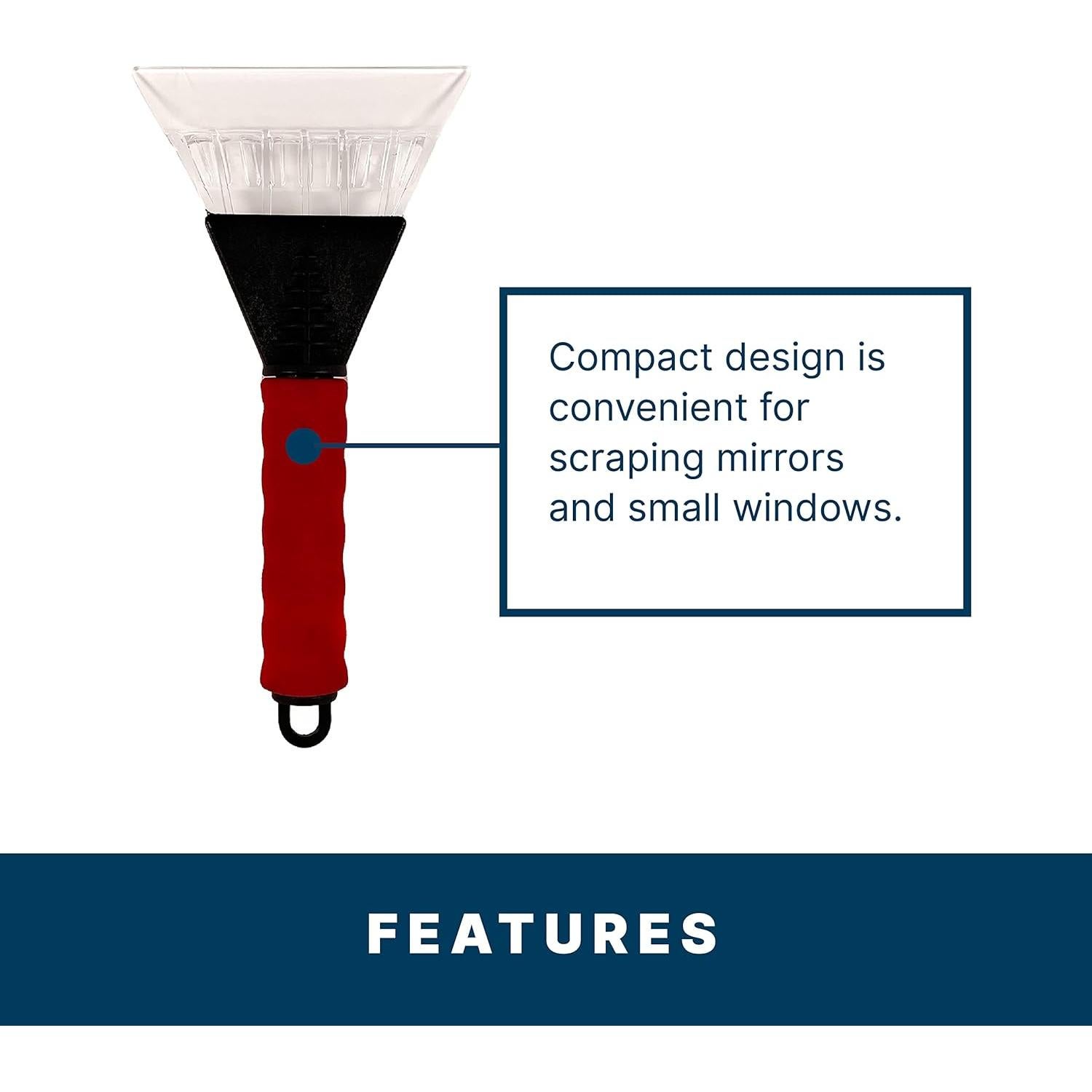 Raspador de Hielo Teal Turtle 25.4 cm para Coche