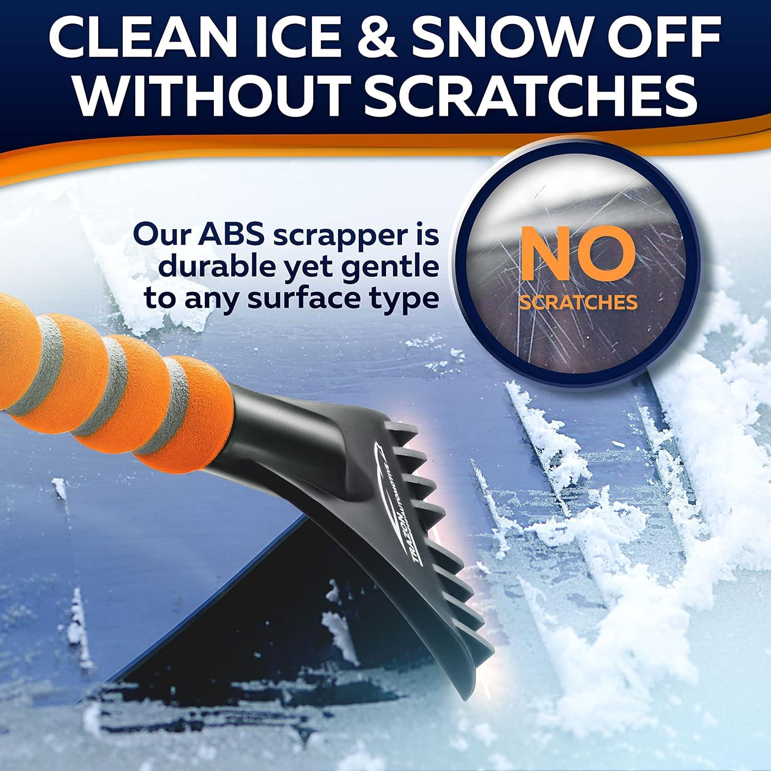 Cepillo de Nieve Trazon 68.58 cm con Raspador Naranja