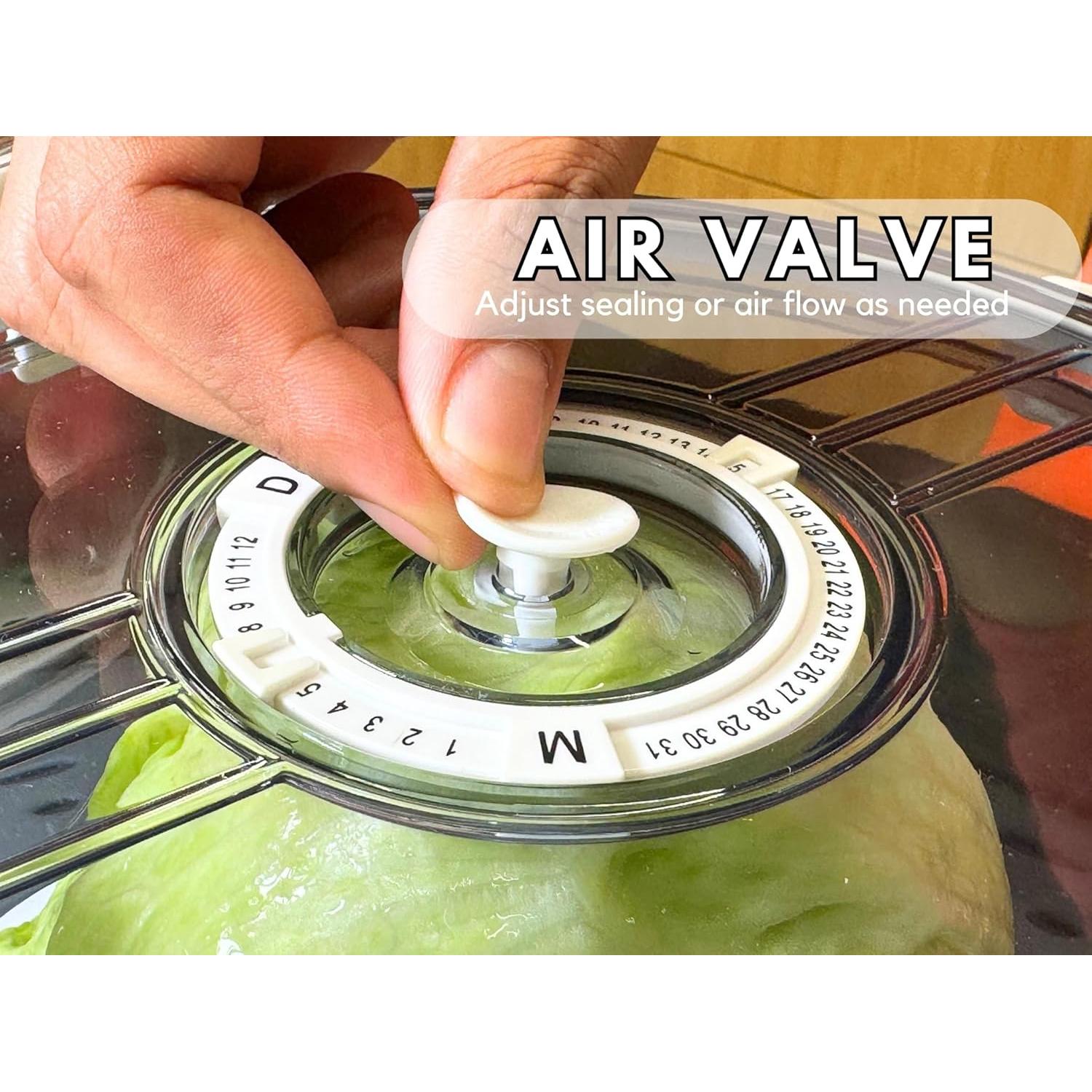 Conservador Hermético de Lechuga NEBQUINETTI Juego de 3 Piezas