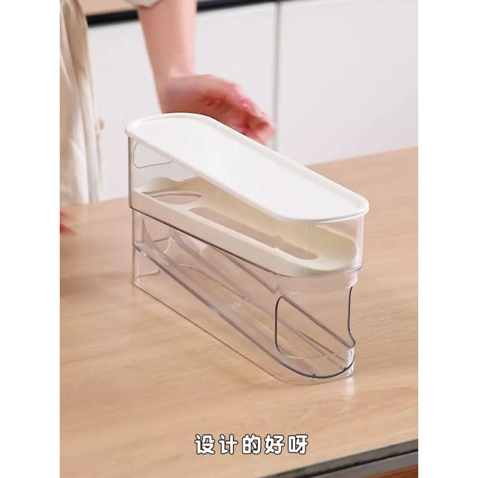 Soporte de Huevos Rodante HYGRAD 12 Huevos Transparente 30.5x8.5x14.2cm