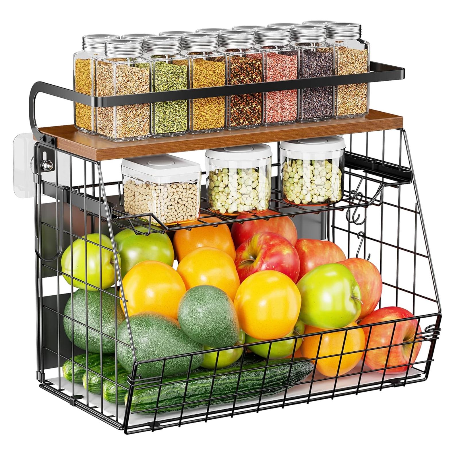 Estante Magnético Delamu para Nevera 3 Niveles 35x17x29.5cm