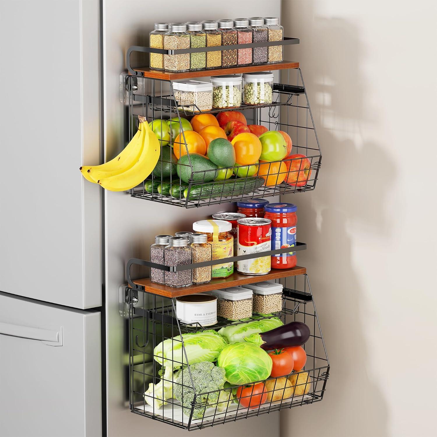 Estante Magnético Delamu para Nevera 3 Niveles 35x17x29.5cm