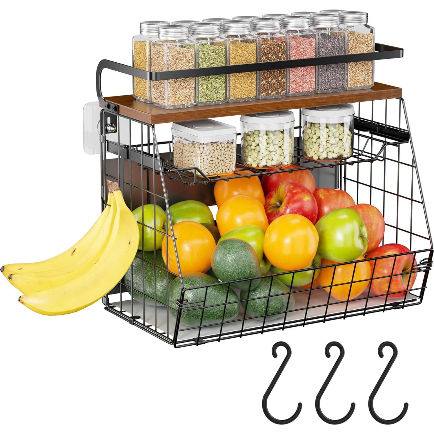 Estante Magnético Delamu para Nevera 3 Niveles 35x17x29.5cm